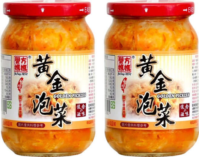 譽方媽媽 黃金泡菜, 360g, 2罐