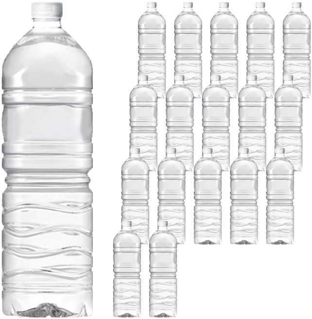 아이시스 생수 화이트캡 무라벨, 18개, 2L