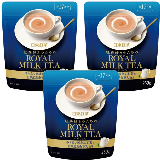 日東紅茶 皇家奶茶粉, 250g, 3包, 1包