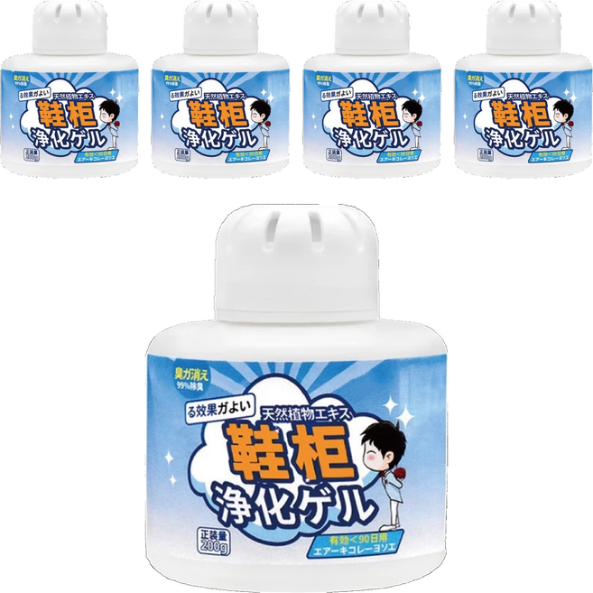 小麥購物 鞋櫃除臭劑 Y920, 200g, 5個