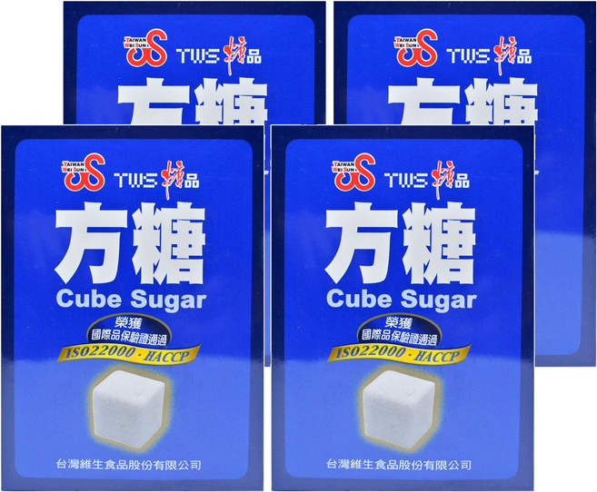 TWS 維生 方糖, 340g, 4盒