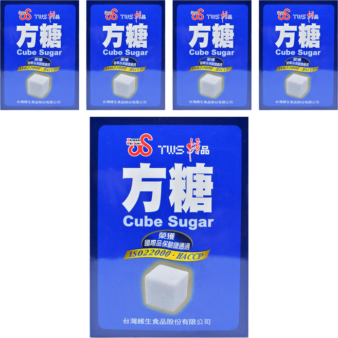 TWS 維生 方糖, 340g, 5盒