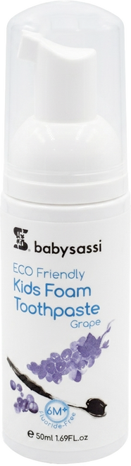 babysassi 誰是寶貝 兒童專用護齒泡沫牙膏, 50ml, 1瓶
