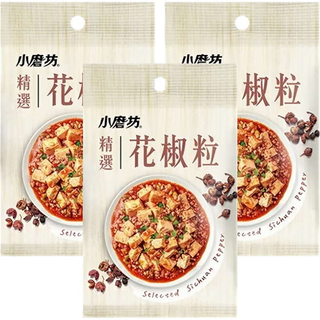 小磨坊 花椒粒, 8g, 3包