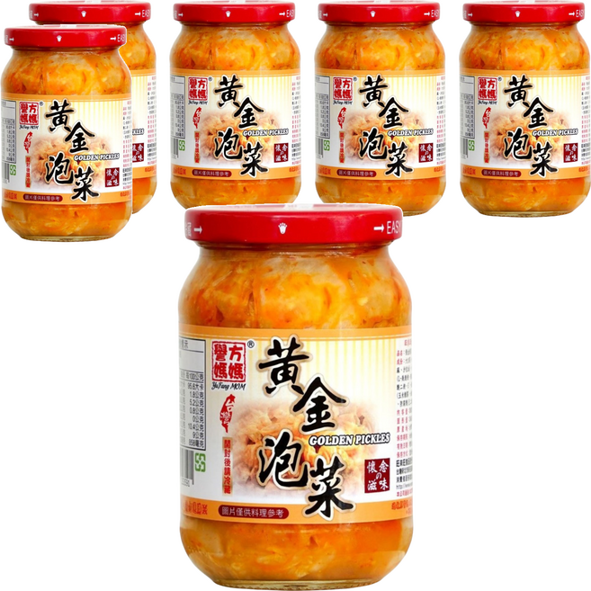 譽方媽媽 黃金泡菜, 360g, 6罐