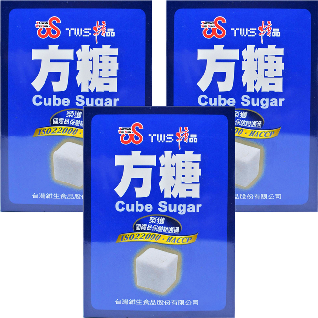 TWS 維生 方糖, 340g, 3盒