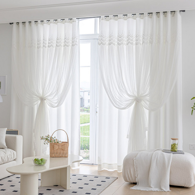 지나송 클라라 아일렛 암막커튼 봉별도