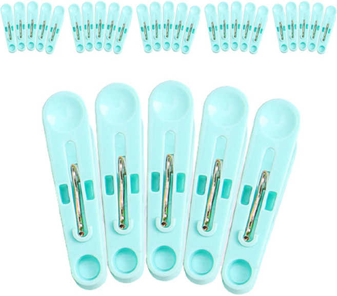 해피제이 대용량 기본 빨래집게, 민트, 50개