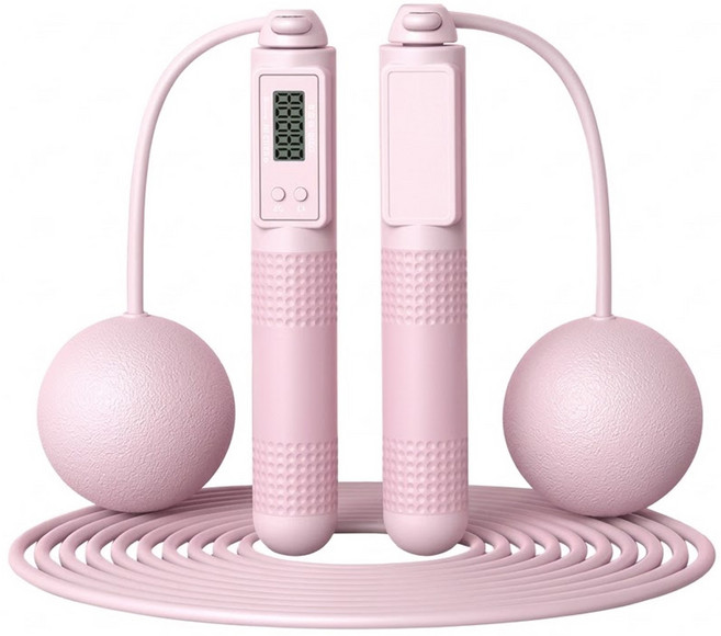 OMG 智能計數負重跳繩兩用款, 粉色, 1組