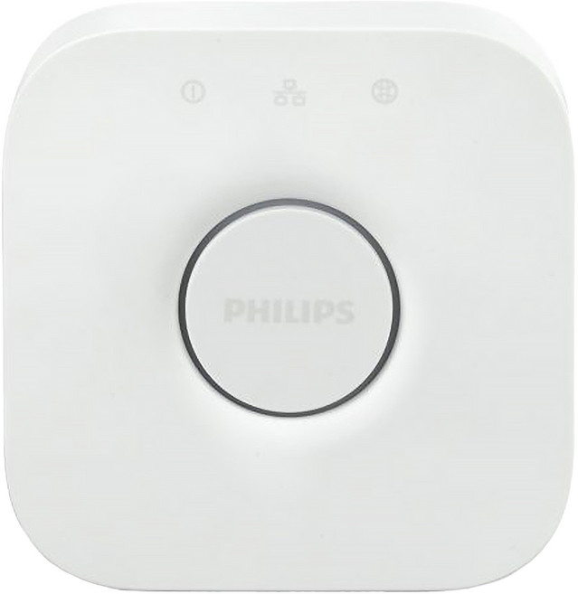 PHILIPS 飛利浦 Hue 智慧照明橋接器 88 x 88 x 26mm, 1個