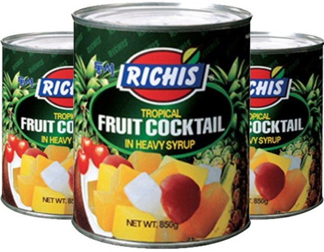 리치스 트로피칼후르츠칵테일원터치, 850g, 3개