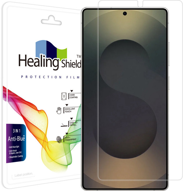 힐링쉴드 블루라이트차단 액정보호필름 세트, 1개