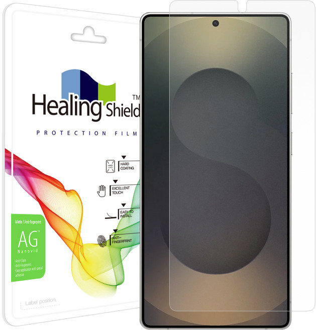 힐링쉴드 저반사 지문방지 액정보호필름 세트, 1세트