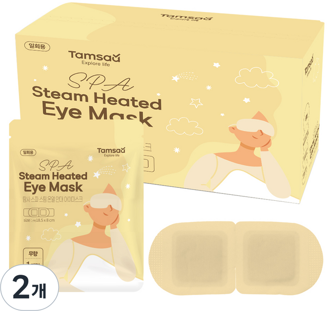 탐사 아이 스파 온열 스팀 눈 찜질팩 무향, 2개, 30개입