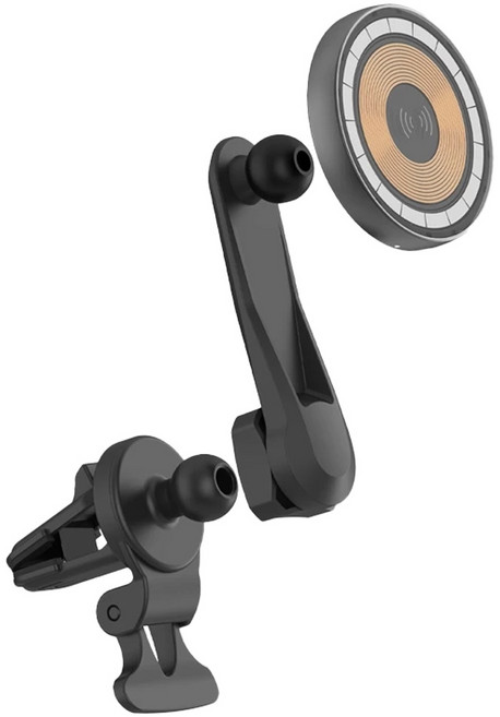 PHILIPS 飛利浦 磁吸無線車用快充手機架組 DLK3539Q, 黑色, 1組