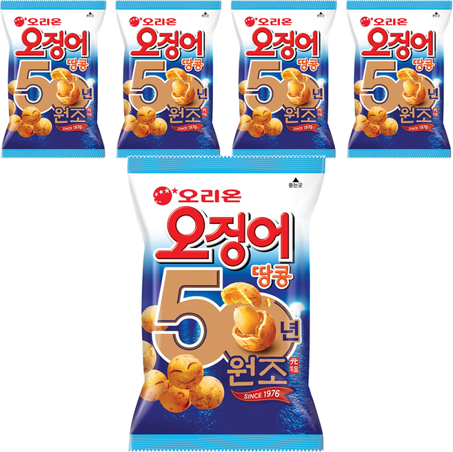 오징어땅콩, 98g, 5개