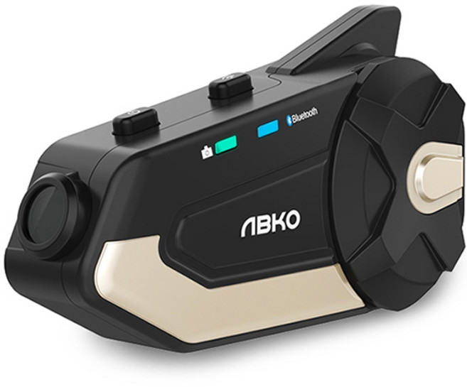 앱코 티플렉스 헬멧 블루투스 오토바이 블랙박스, 골드블랙