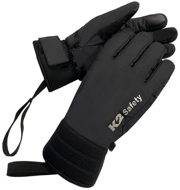 케이투세이프티 패딩장갑, BLACK, 1개