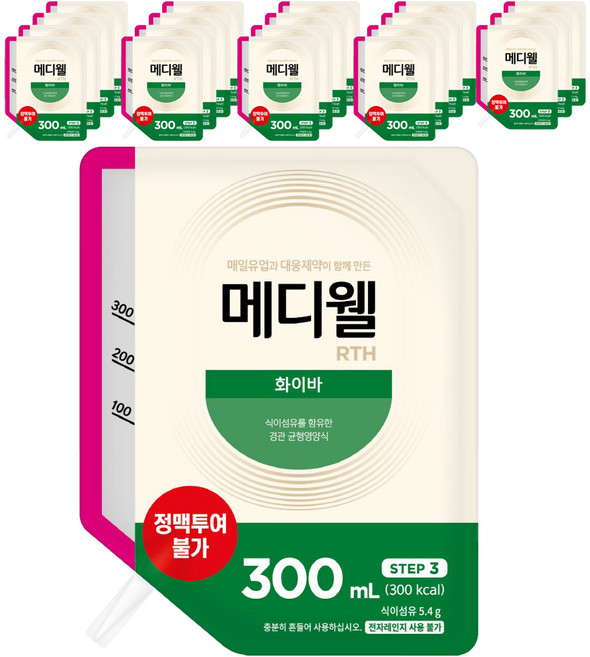 메디웰 RTH 화이바, 300ml, 20세트