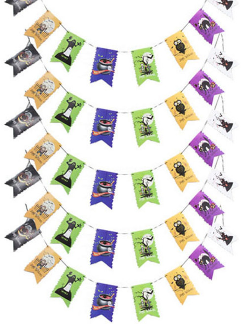 파티공구 할로윈 종이 가랜드 5p, 패넌트