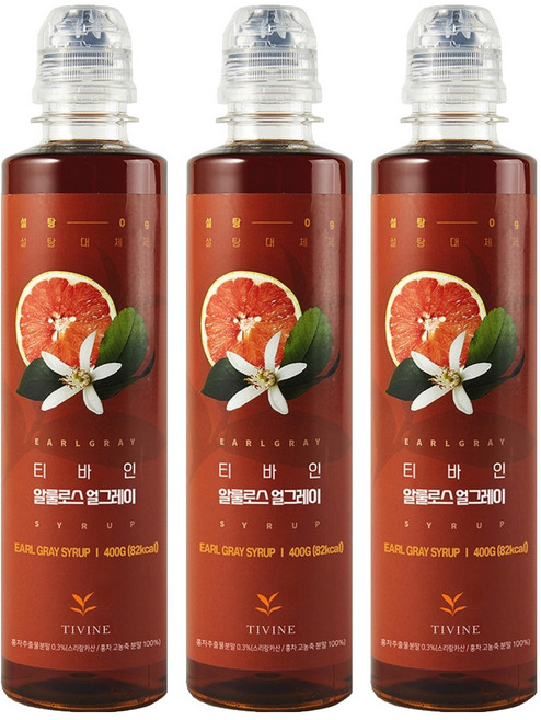 티바인 알룰로스 얼그레이, 400g, 3개