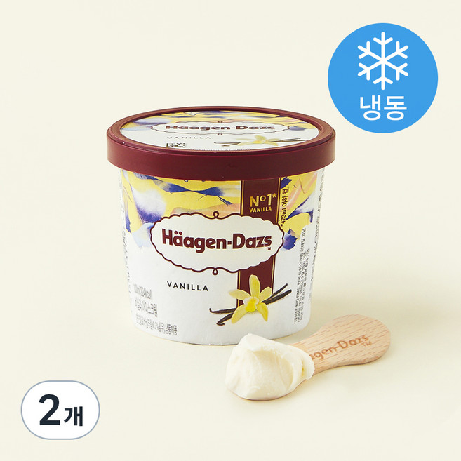하겐다즈 바닐라 (냉동), 100ml, 1개입, 2개