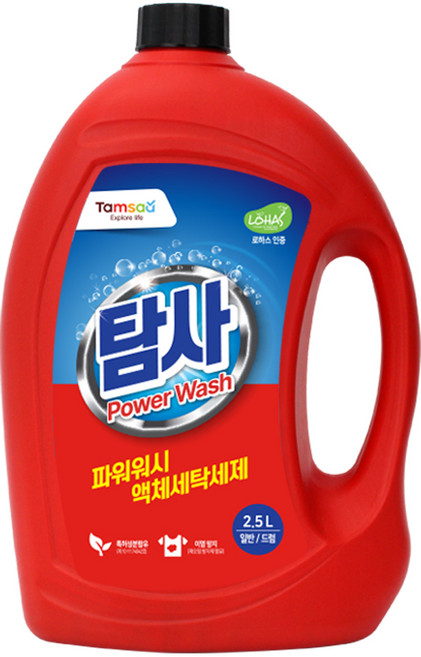 탐사 파워워시 액체세제, 2.5L, 1개