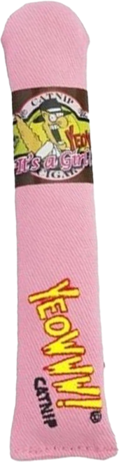 YEOWWW CATNIP 瘋狂貓 貓草玩具 貓草棒 天然有機貓草手工斜紋布, 粉紅色, 1個