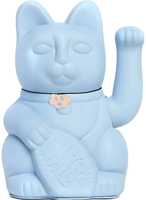 Diminuto Cielo 幸運繽紛招財貓, 淺藍色