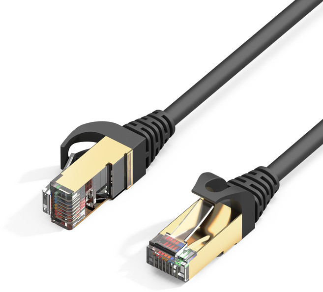 누아트 CAT7 랜선 일반형 초고속 랜케이블, 블랙, 1개, 2m