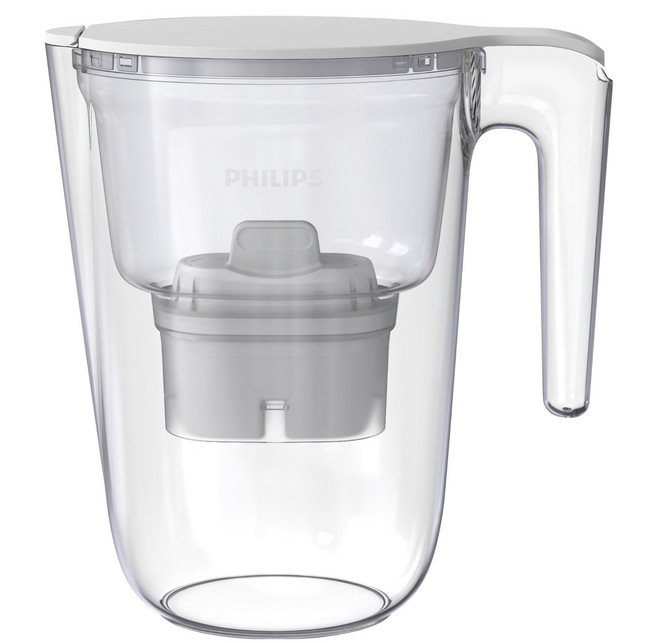 PHILIPS 飛利浦 濾水壺 內含濾芯, 白色, 3.4L, 1組