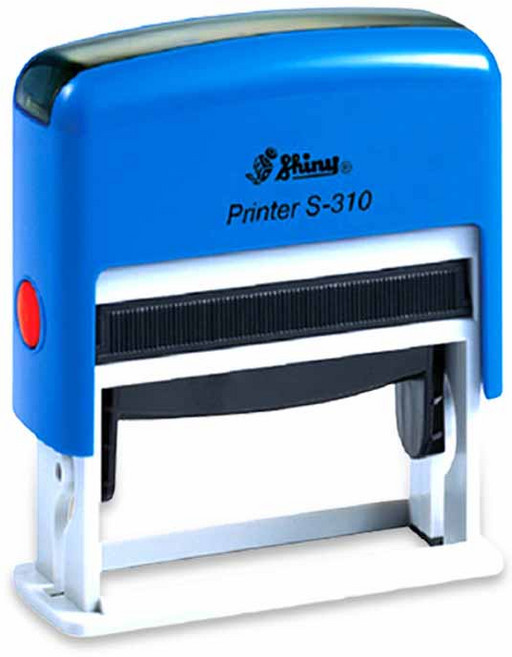 Shiny 원본대조필 자동 사무용스탬프 S-310 케이스랜덤, 청보라색, 1개