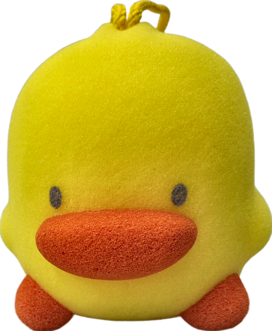 PiYOPiYO 黃色小鴨 立體沐浴海棉, 1個, 1個