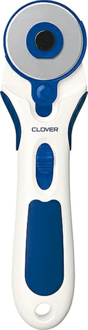 Clover 可樂牌 45mm 藍柄裁刀, 藍色 + 白色, 1件