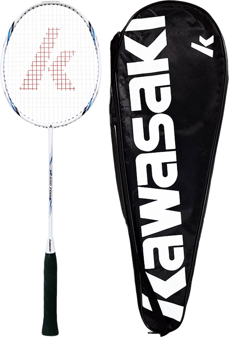 kawasaki 川崎 羽球拍 碳中管一體成型超輕拍 1支 KBC1200 含線重量98g 高級鋁合金碳纖維
