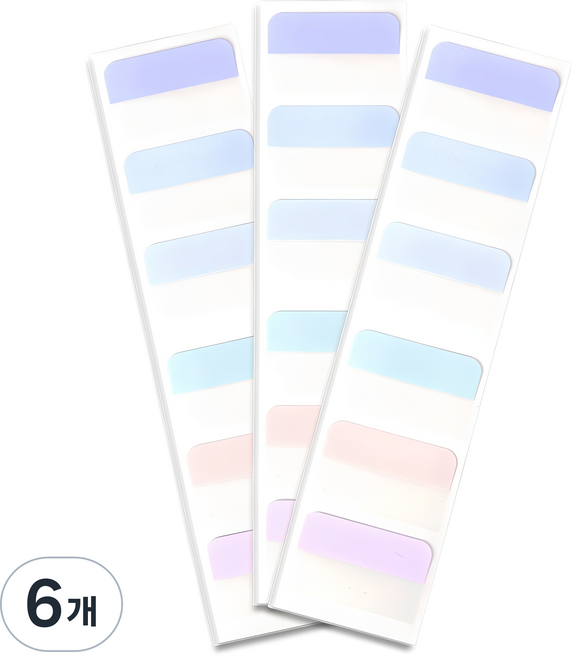 슈퍼쌤 포토카드 정리 파스텔 인덱스스티커, 10개입, 6개