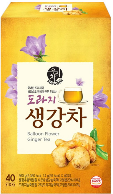 우리차 도라지생강차, 14g, 40개입, 1개