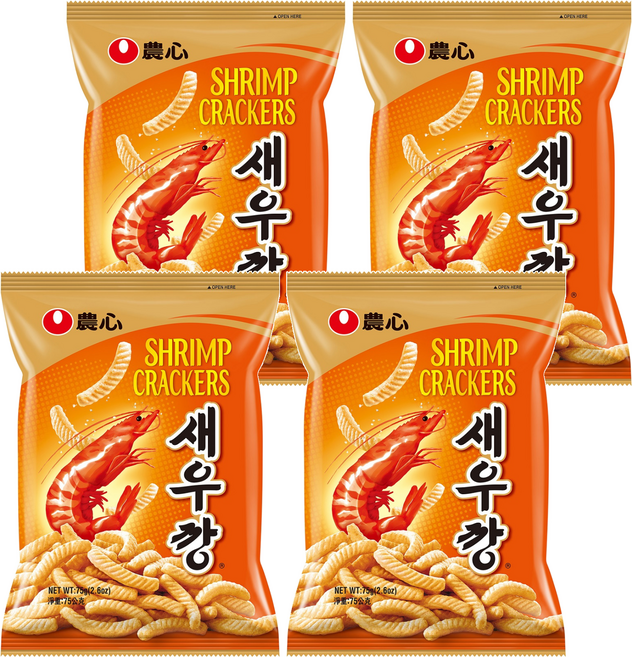 NONGSHIM 農心 蝦味條, 75g, 4包