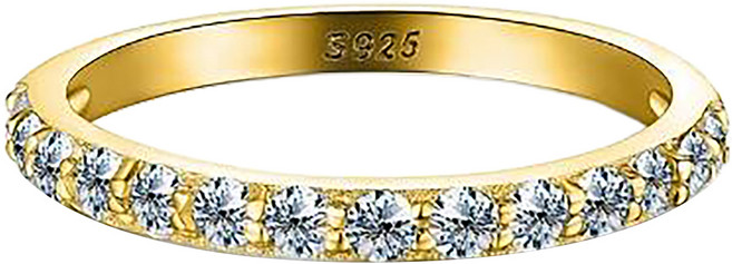 BIOAM 佰歐安 莫桑鑽線戒純銀18K