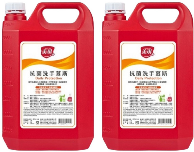 美琪 抗菌洗手慕斯, 3785ml, 2桶