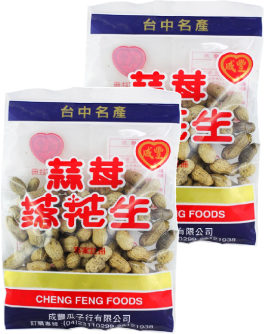 成豐 蒜茸花生, 180g, 2包