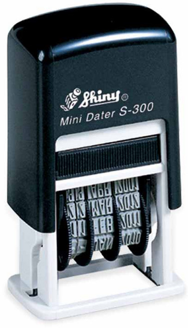 Shiny S-300 날짜 일부인 자동스탬프 케이스 랜덤발송, 먹색, 1개