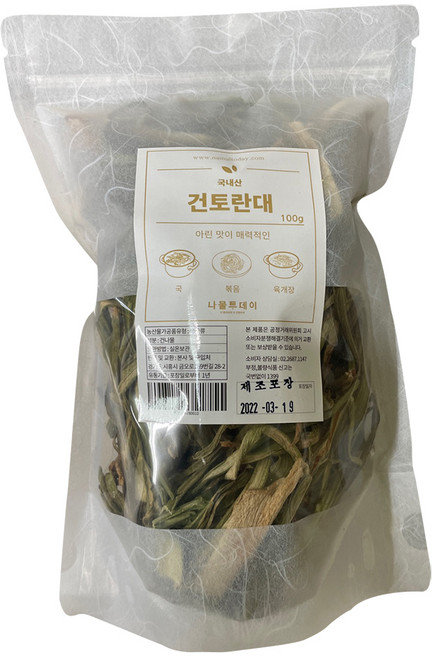 나물투데이 국내산 건토란대, 100g, 1개