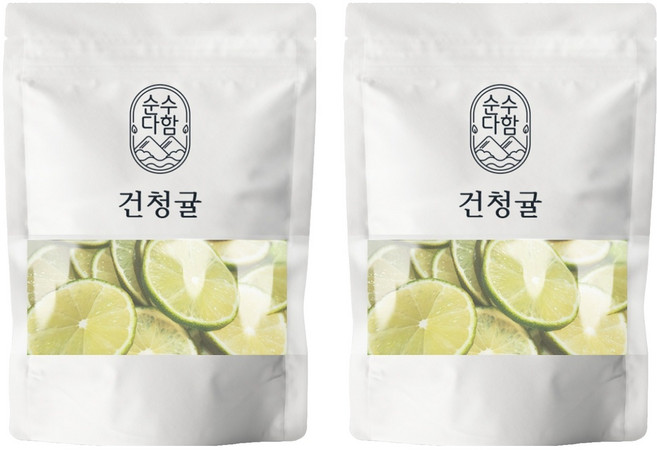 순수다함 건조 청귤 슬라이스 청귤차, 80g, 1개입, 2개