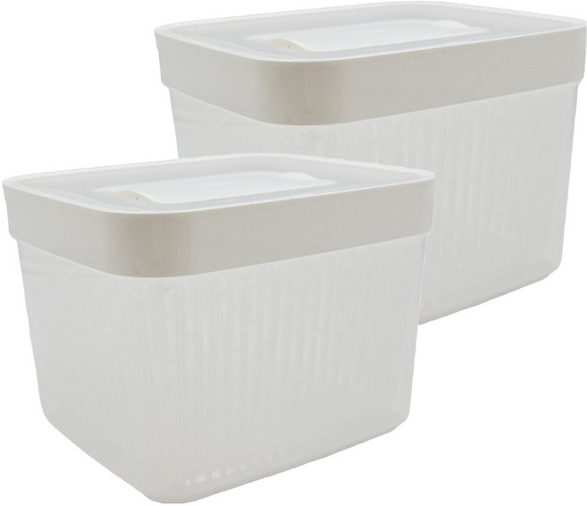 OXO 蔬果活性碳長鮮盒, 容器 + 蓋子, 2個
