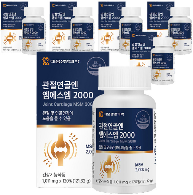 DAEWOONG LIFE SCIENCE MSM 2000補充錠, 120顆, 6個