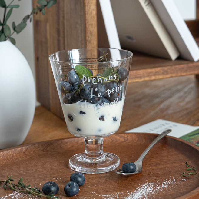 라세라미끄 클레어 레터링 글라스 고블렛 210ml, 믹스, 1개