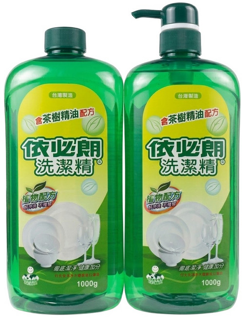 依必朗 洗潔精 含茶樹精油配方 1+1組合包, 2kg, 1組