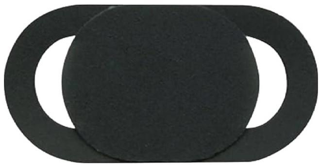 台灣 AIDA 鏡頭隱私貼, 1個, 黑色