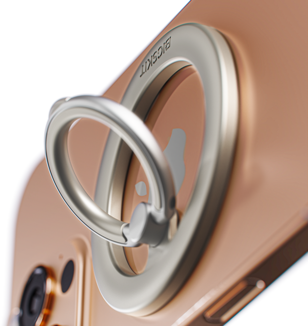 빅스킷 맥세이프 자력강화 스마트톡 핸드폰 거치대 그립 홀더, 실버, 1개